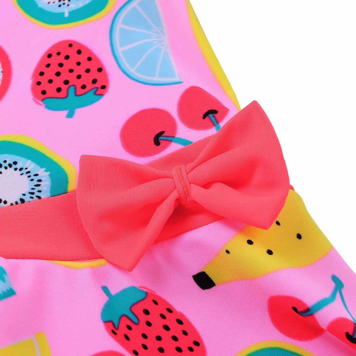 Girls Swimsuit One Piece UPF 50  Floral Skirted Bathing Suit Modest Beach Swim Dress 3-11 Years