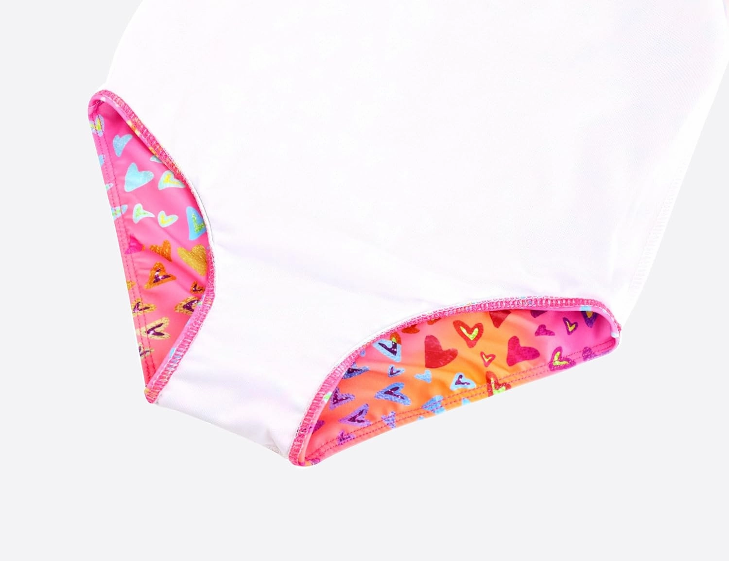 Girls Swimsuits One-Piece Bathing Suits Multicolor Kids Sport Summer Beach Swimwear for 2-10 Years Old