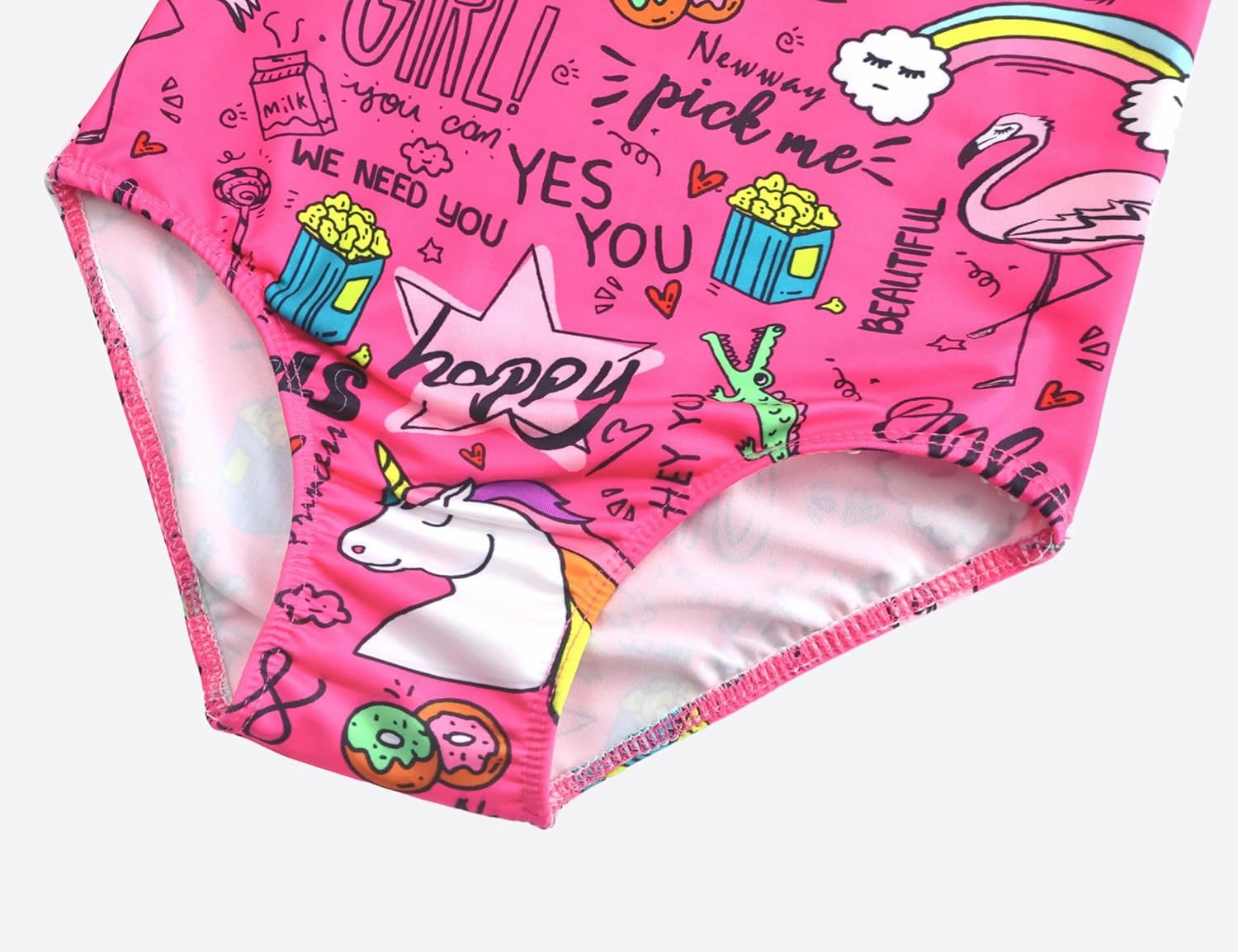 Girls Swimsuits One-Piece Bathing Suits Multicolor Kids Sport Summer Beach Swimwear for 2-10 Years Old