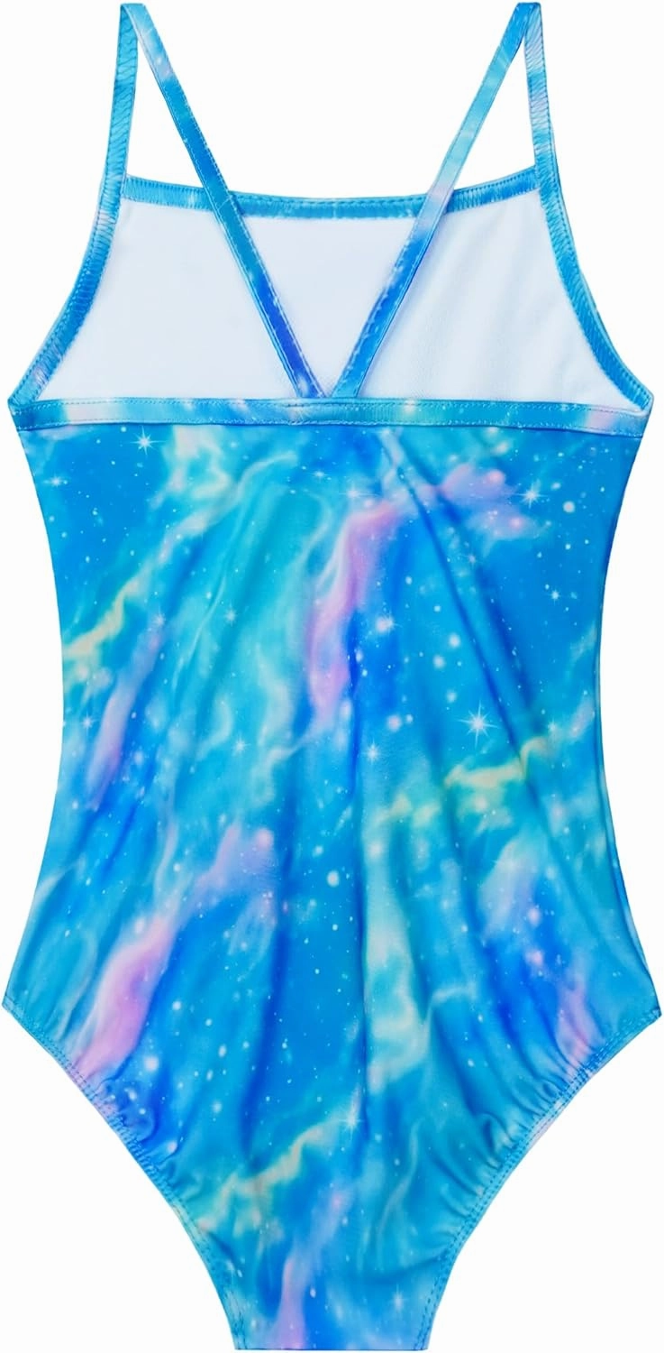 Girls Swimsuits One-Piece Bathing Suits Multicolor Kids Sport Summer Beach Swimwear for 2-10 Years Old