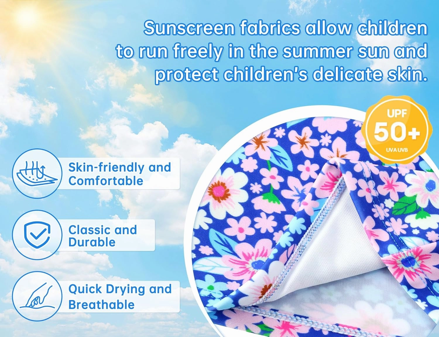 Girls Tankini Swimsuit 2-Piece Ruffle Bathing Suits UPF50  Kids Beach Sport Swimwear Sets