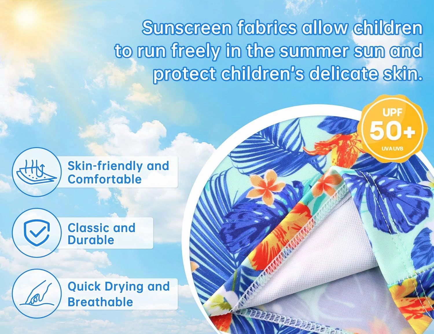 Girls Tankini Swimsuit 2-Piece Ruffle Bathing Suits UPF50  Kids Beach Sport Swimwear Sets