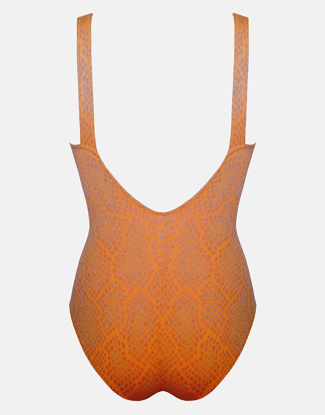 Glance Banded Swimsuit - Metallic Apricot