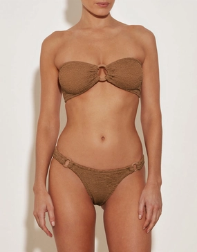 Gloria Bikini Set - Metallic Cocoa