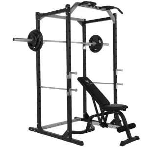 Grab Yours Now Hit Fitness Athletic Pack 80kg | Rack - Bench - Cast Iron Discs Limited Time, Weight Bars, Overhead pulley storage