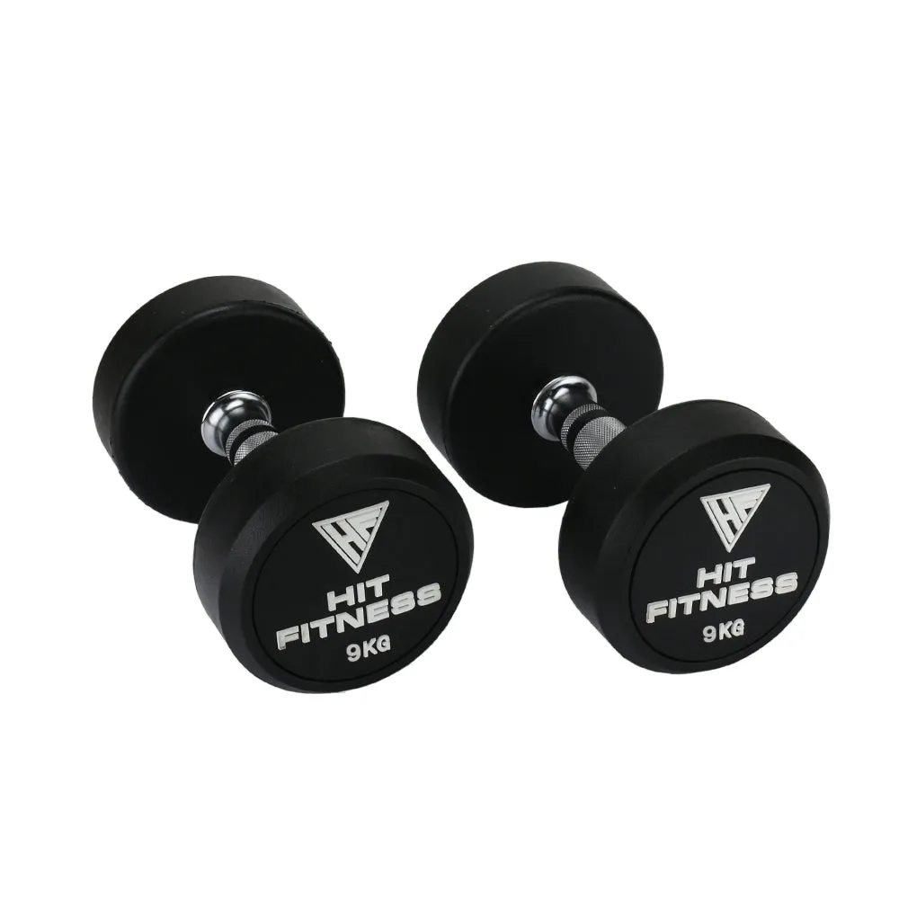 Grab Yours Now Hit Fitness Round Rubber Dumbbells | 9kg Quick Buy, Summer fitness discounts, Weighted Vests