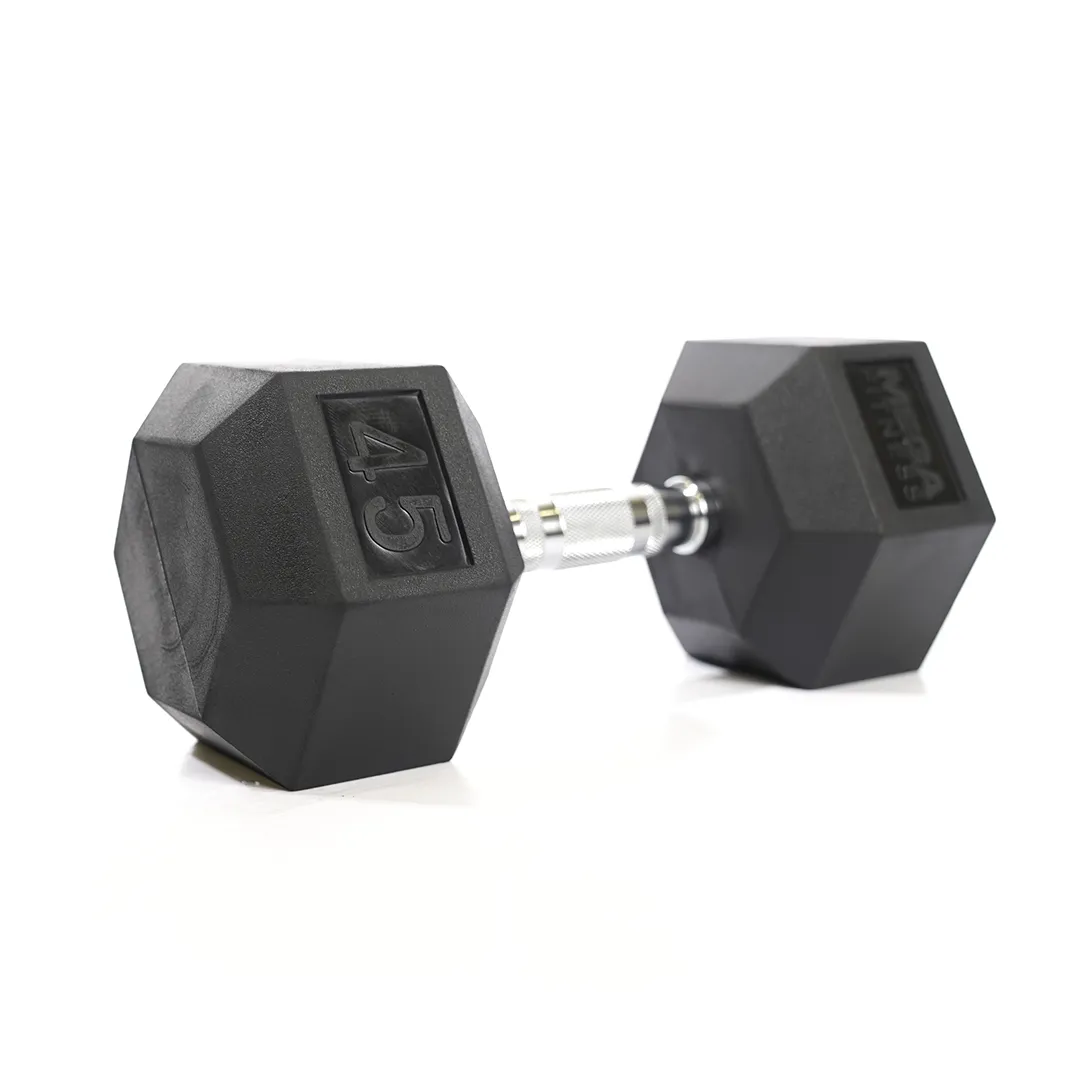 Grab Yours Now Mega Fitness - Rubber Hex Dumbbell 45lbs Hot Deal, Weight Plate Storage