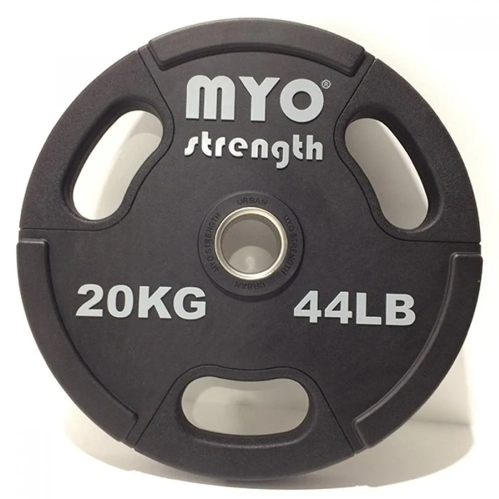 MYO Strength Olympic Disc Urethane Black, Steel Plates