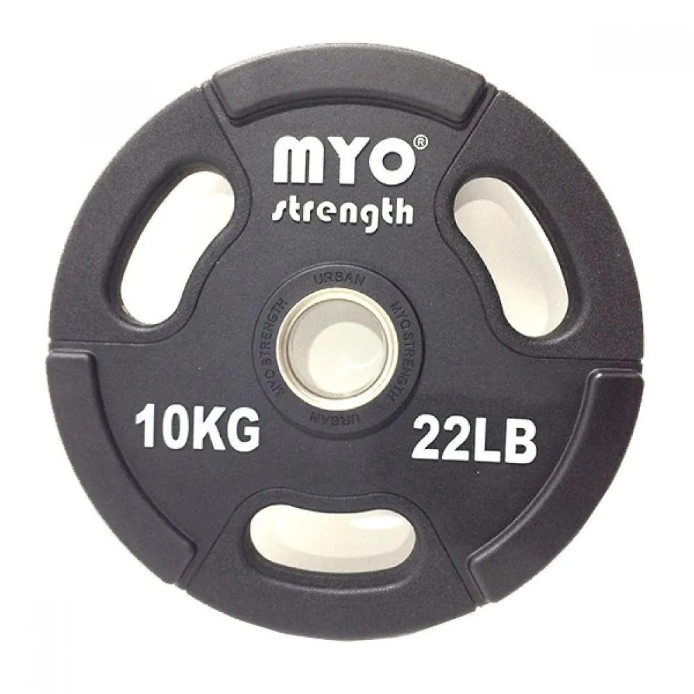 MYO Strength Olympic Disc Urethane Black, Olympic Frisbee Rack, Cardio Accessories