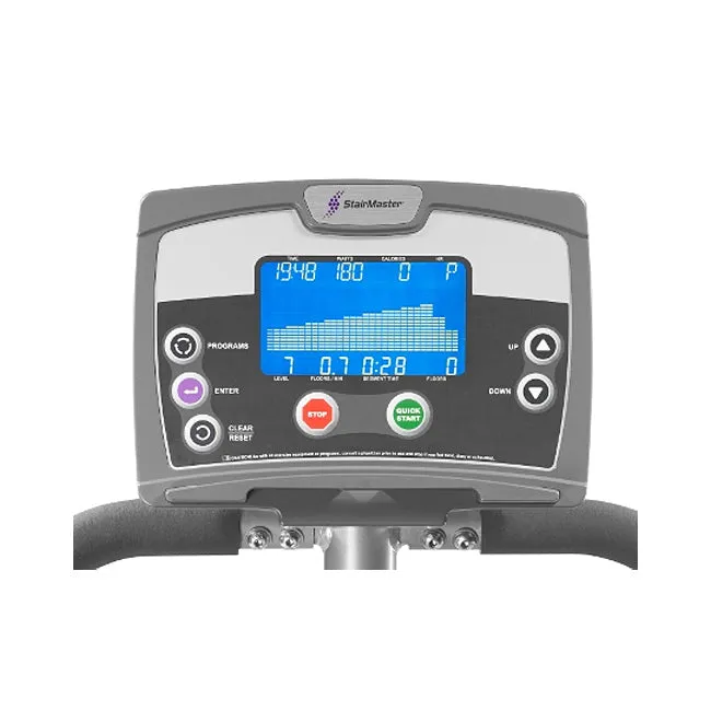 StairMaster StepMill 3, Heart rate monitor chest strap, Gym lock combination
