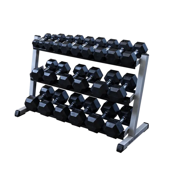3 Tier Horizontal 48" Dumbbell, Handles, Bars, Fitness tracker watch