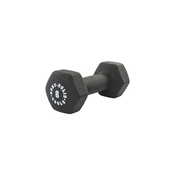Great Value Bodysolid Black 8lb Neoprene Dumbbell Must Try, Wearable Weight, Indoor Bikes, Skipping Ropes
