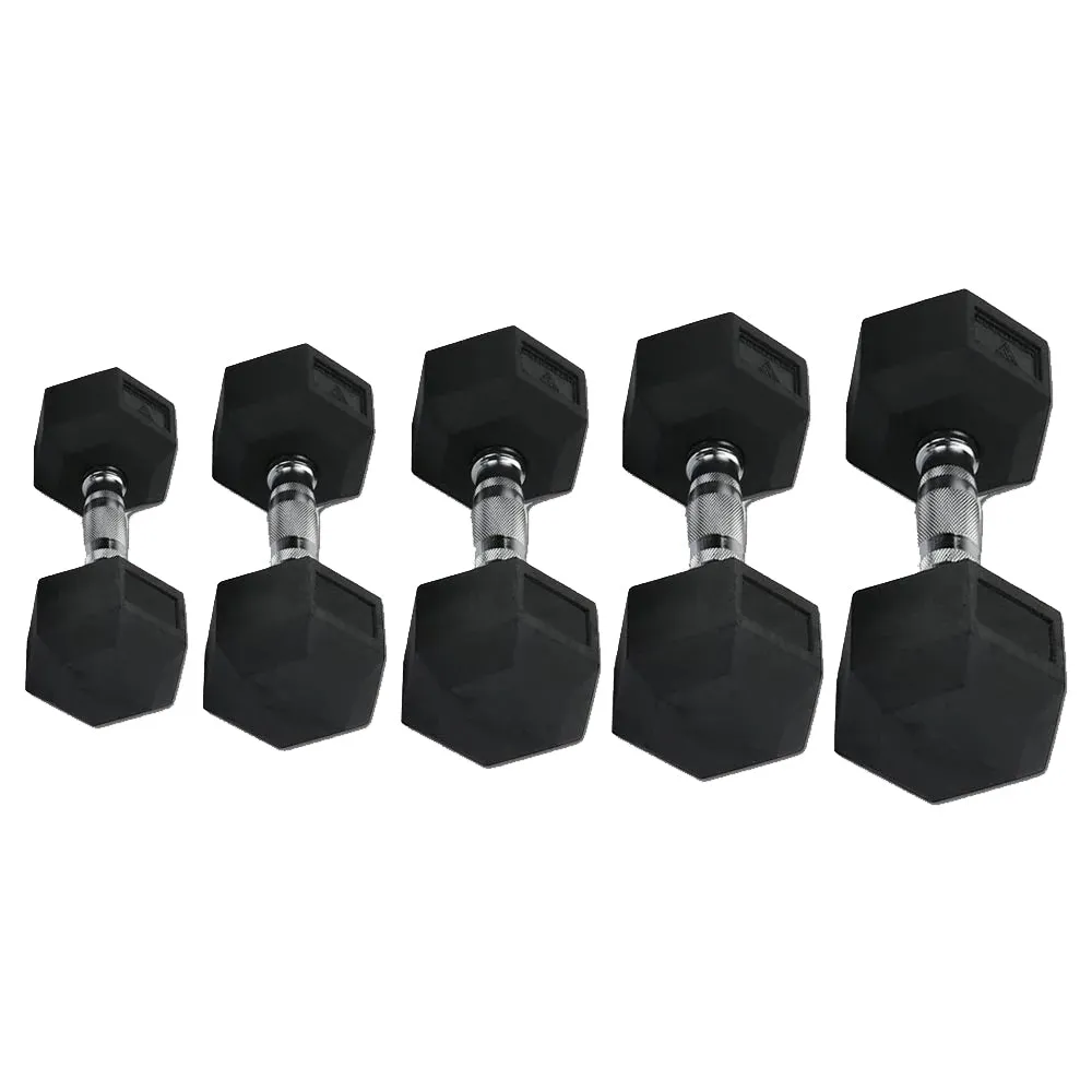 Hit Fitness Hex Dumbbells Core Pack | Bundle, Steppers, Gym pulley system