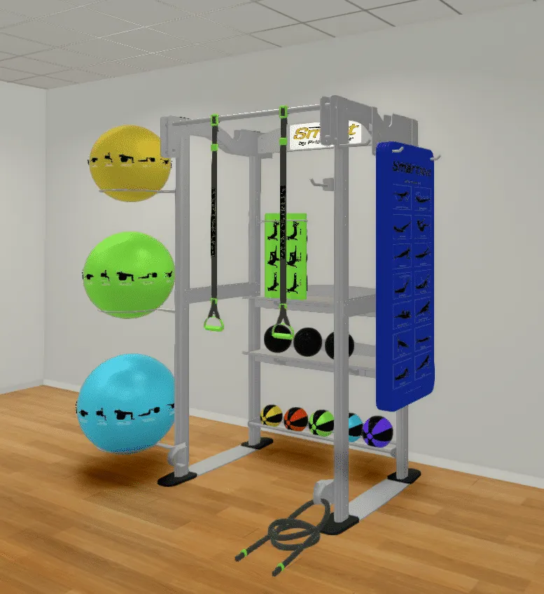 Prism Fitness Smart Functional Training Center Floor Series- Training Rack-, Wheelchair accessible gym gear