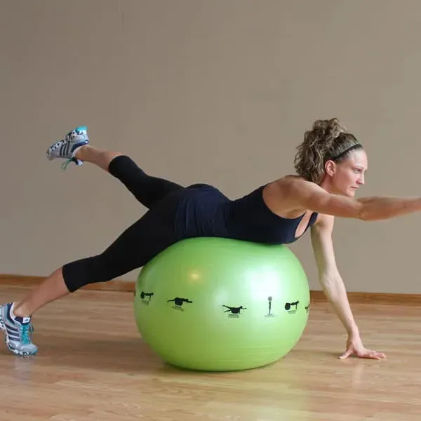 Smart Stability Balls - Yellow, Center Drive