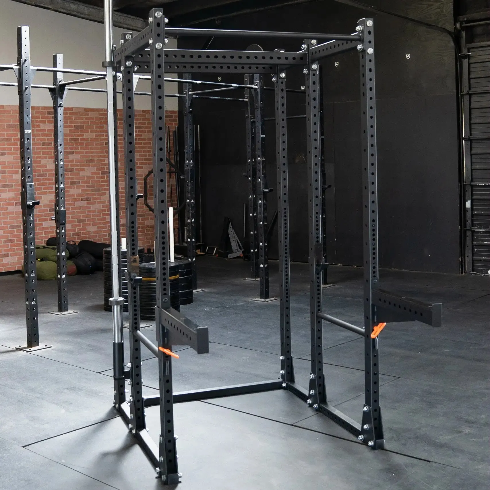 Unlimited | MEGA 6 Post Squat Rack, Ab Wheel