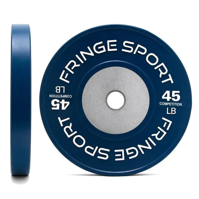 Color Competition Bumper Plates - Pounds, Recycled rubber gym flooring