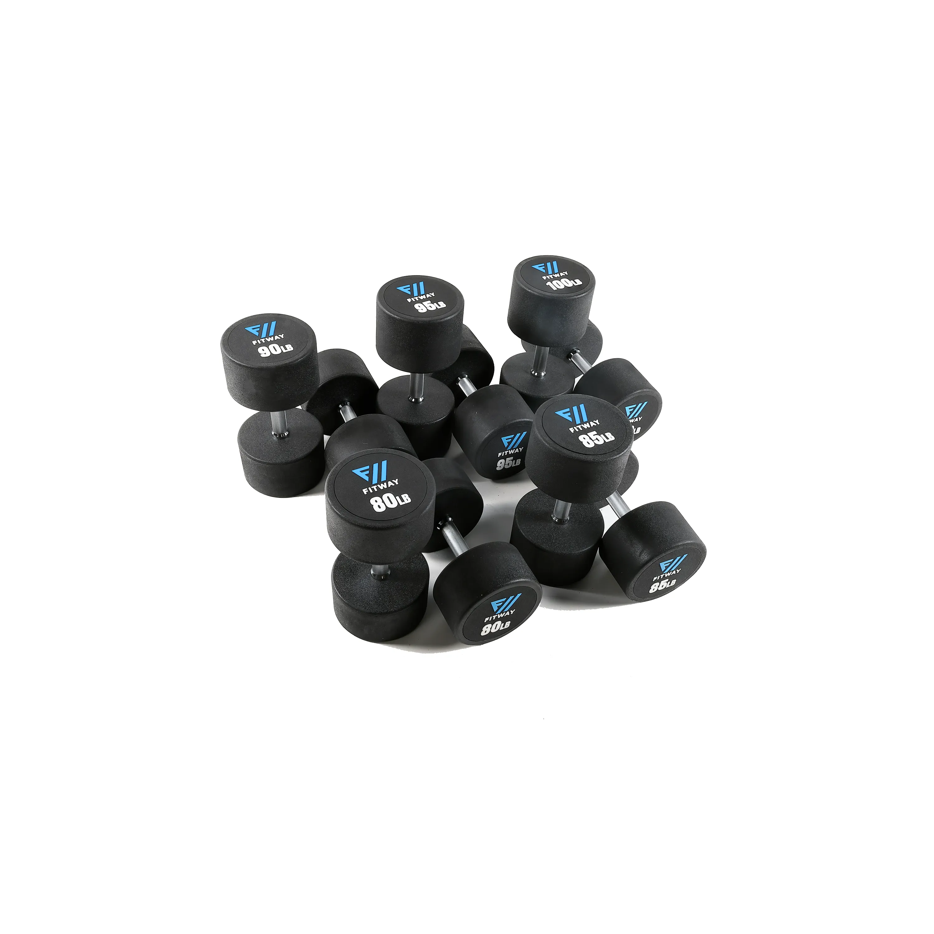 Handpicked for You Fitway Pro Commercial Dumbbells 80-100LB Set Fresh Finds, Yoga Equipment, Select Functions