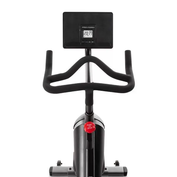 Proform Sport CX Stationary Exercise Bike with 3-Lb. Dumbbells, Parallettes