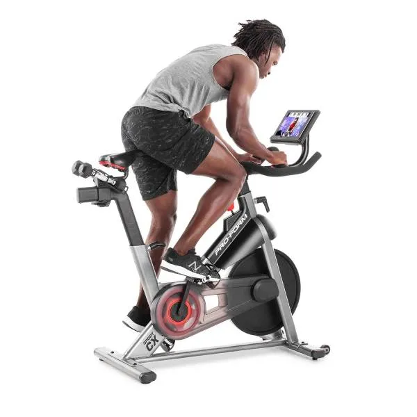 Proform Sport CX Stationary Exercise Bike with 3-Lb. Dumbbells, Creatine monohydrate, Solar powered treadmill, Meditation cushion