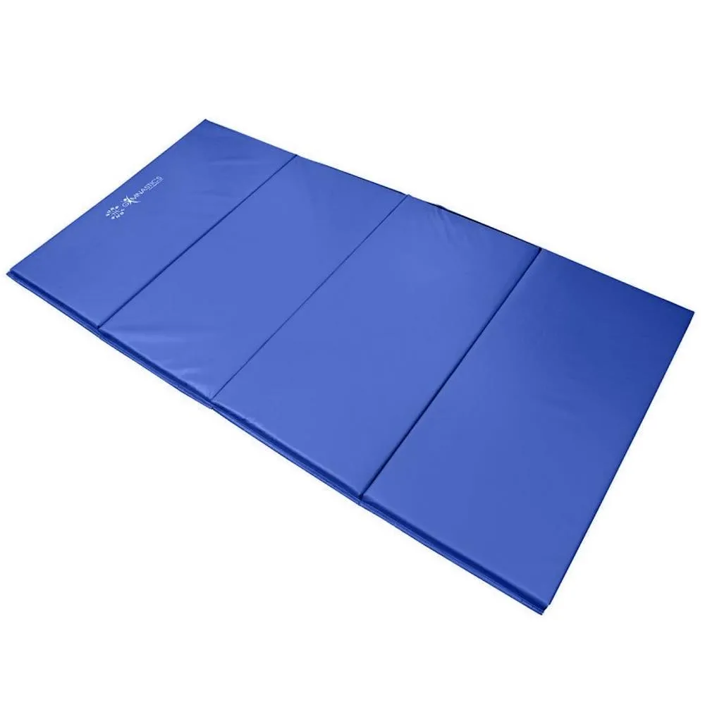 Sure Shot Foldable Gymnastics Mat (Blue) | 60mm, Hex dumbbells, Compression Boots