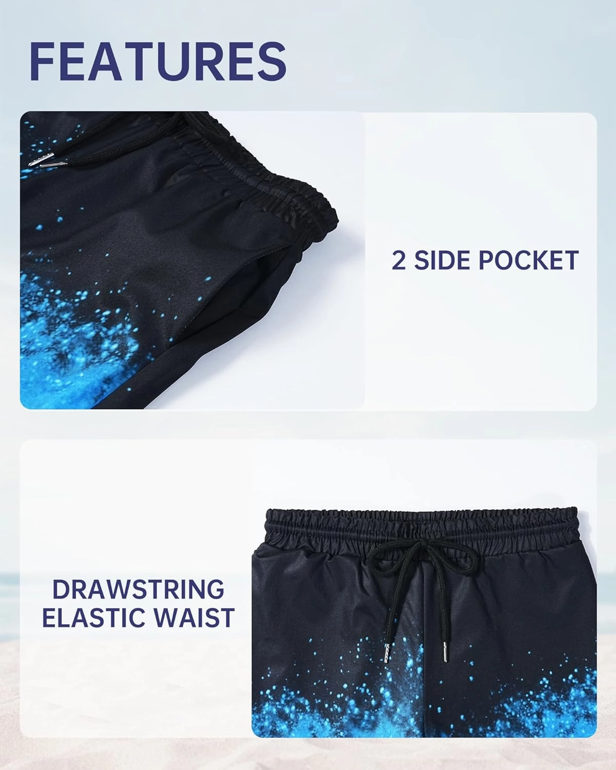 HASMES Boys Swim Trunks with Compression Liner Kids Bathing Suit Quick Dry Board Shorts Swimsuit for Teen 5-14Y