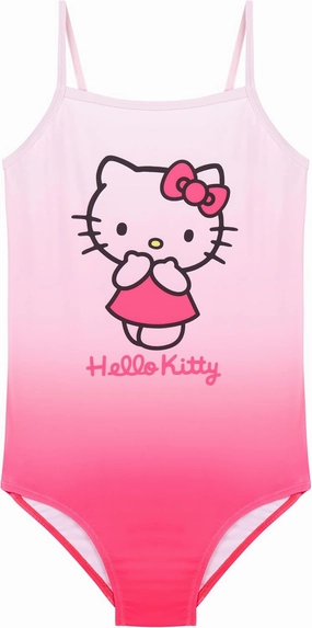 Hello Kitty Anime Girls Bathing Suit Kawaii Swimwear Stretchy Swimsuit for Beach Pool