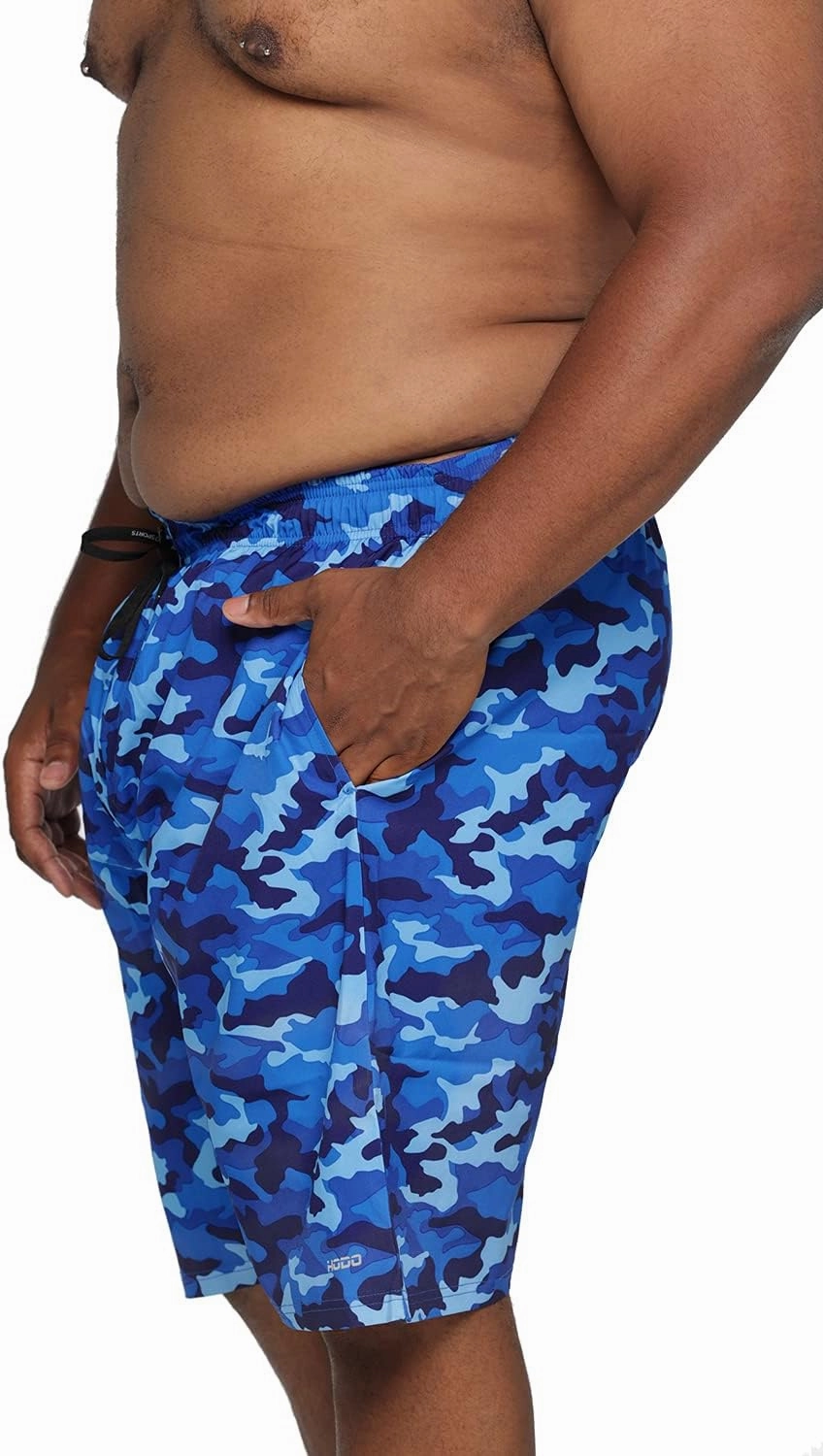 HOdo Mens Big and Tall Swim Trunks 11 inch with Mesh Liner 2X-7X