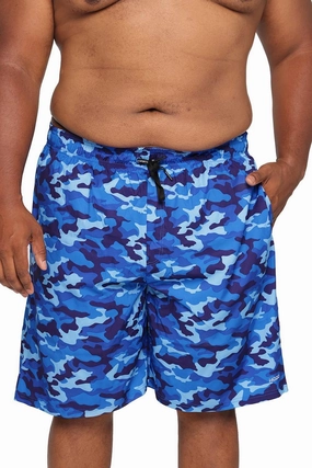 HOdo Mens Big and Tall Swim Trunks 11 inch with Mesh Liner 2X-7X