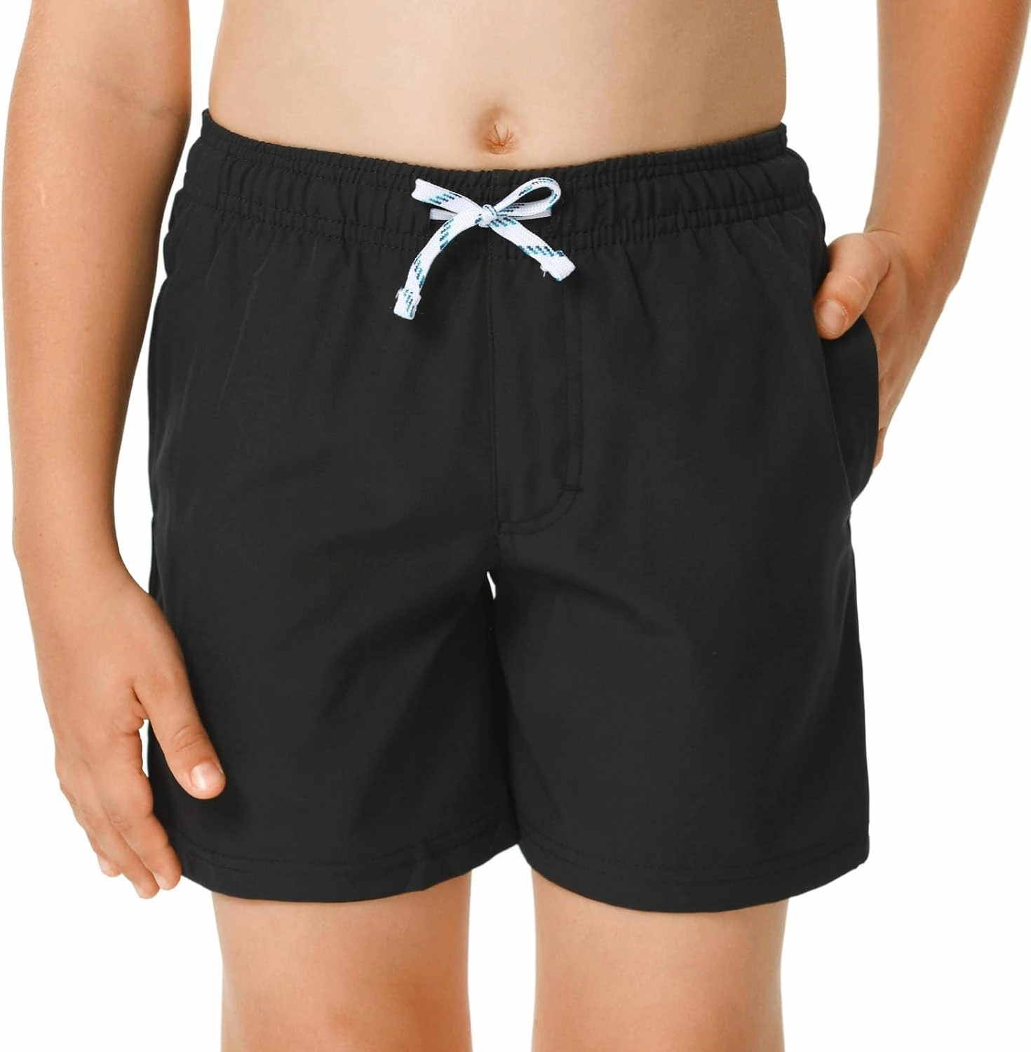 HODOSPORTS Boys Swim Trunks Swimwear Bathing Suits Swim Shorts with Pockets