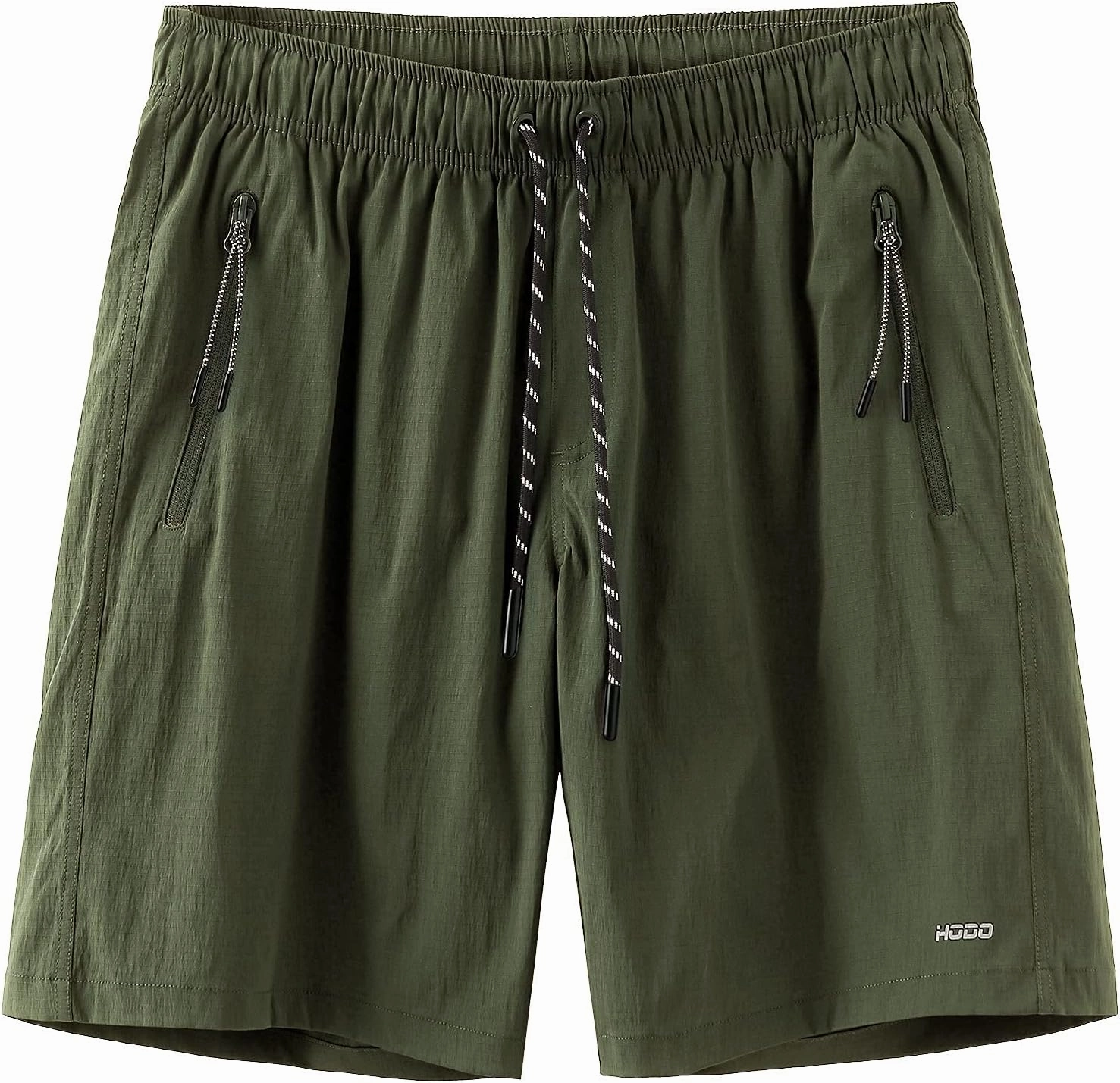HODOSPORTS Mens No Liner Swim Trunks Quick-Dry with Zipper Pockets