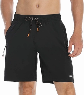 HODOSPORTS Mens No Liner Swim Trunks Quick-Dry with Zipper Pockets