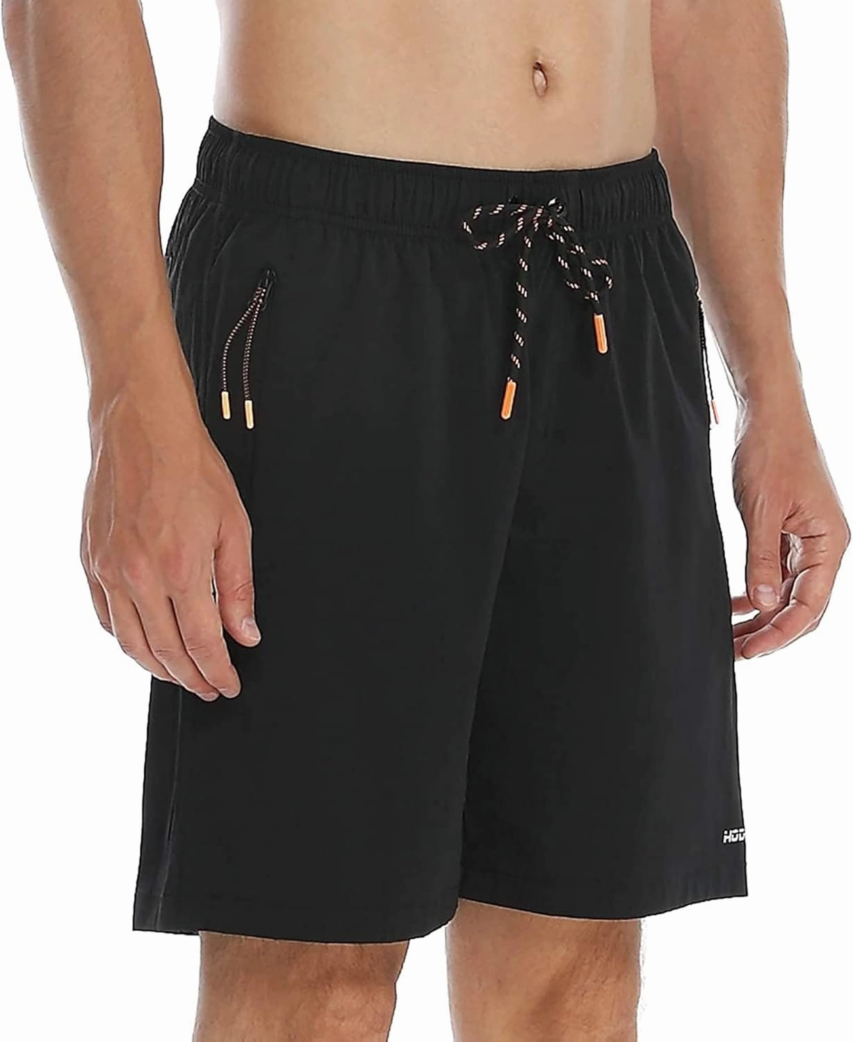 HODOSPORTS Mens No Liner Swim Trunks Quick-Dry with Zipper Pockets