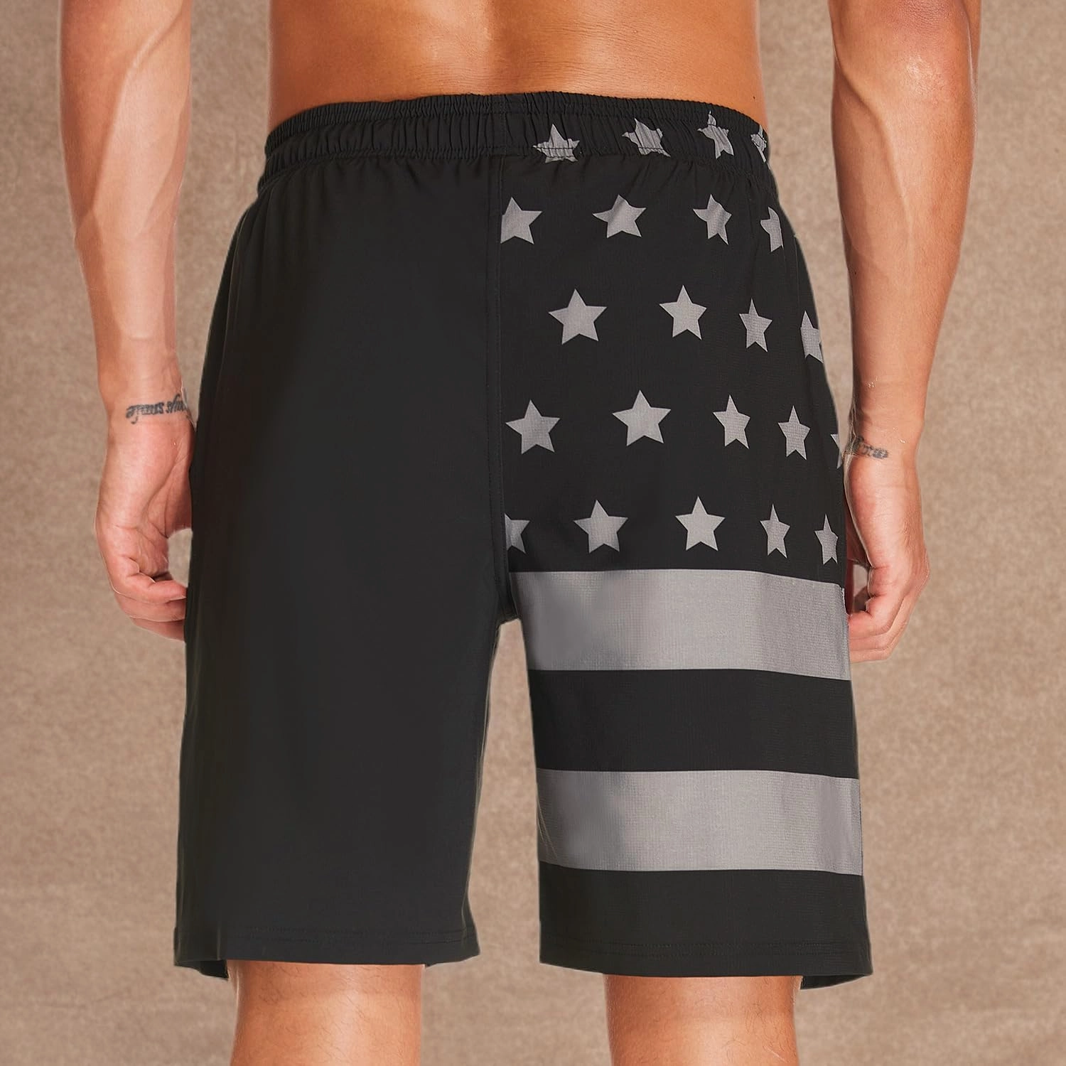 HODOSPORTS Mens Swim Trunks with Compression Liner 9 Inch Quick Dry Swim Shorts with Pockets Swim Suit