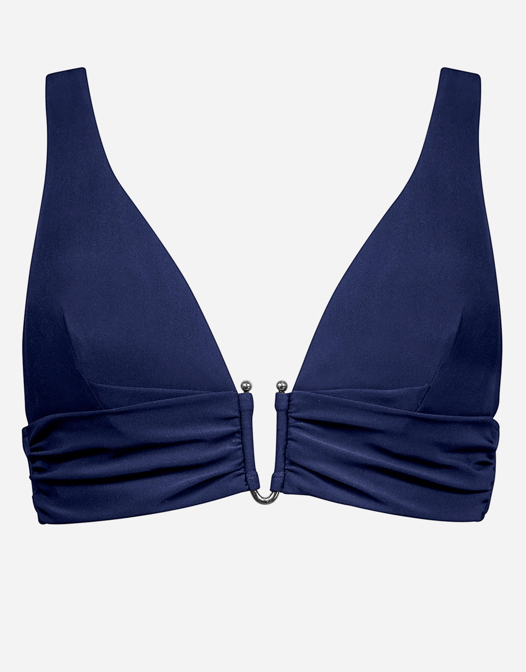 Honesty Banded Bikini Top - Navy