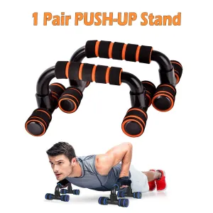 Hot Deal Striped Push-Up Stand 2 Pcs Set Newly Launched, Biodegradable resistance bands, Eco-friendly yoga mat, Wall mounted bike rack