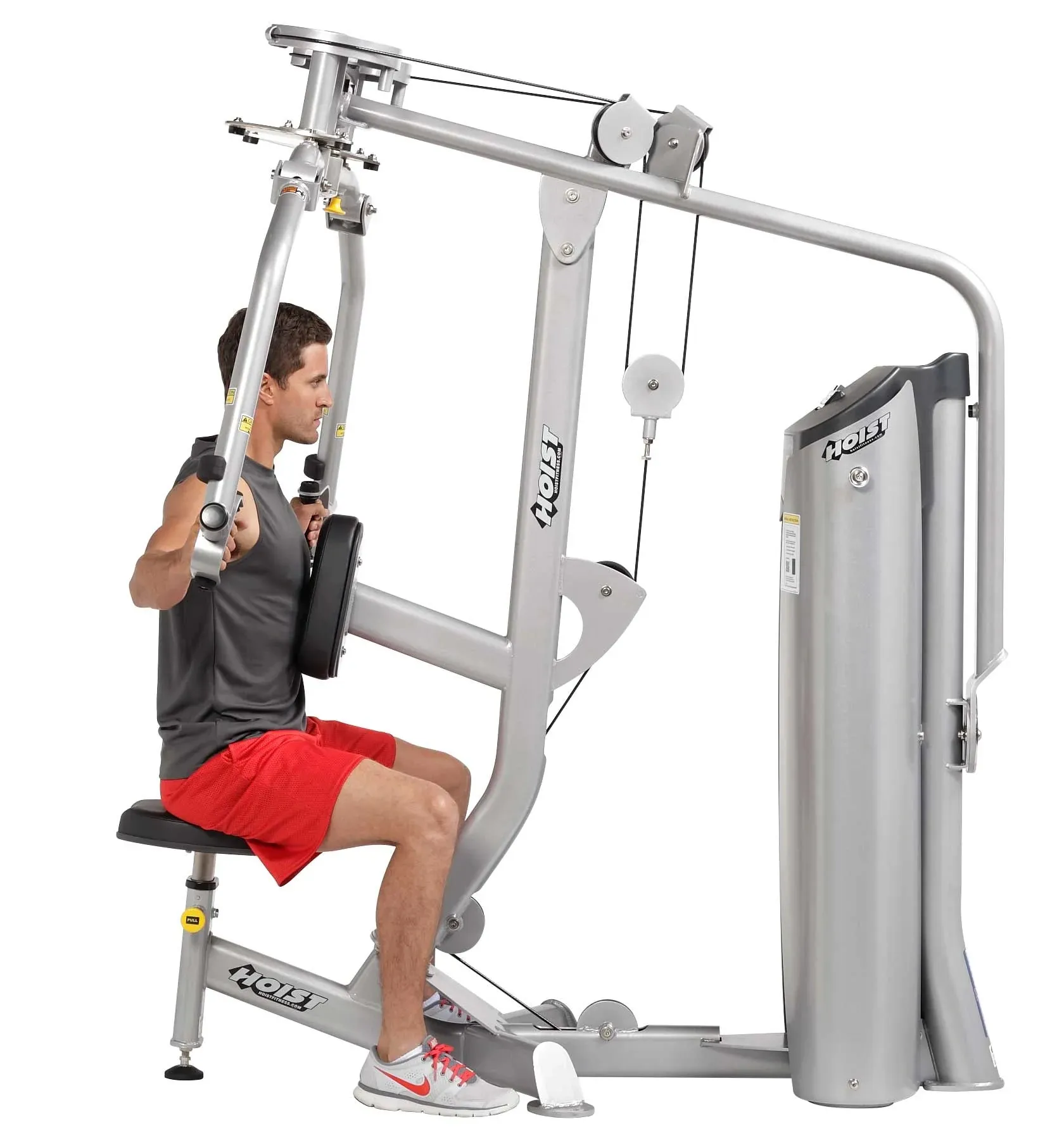 Hoist Pec Fly/Rear Delt, Personal Fixed Barbell