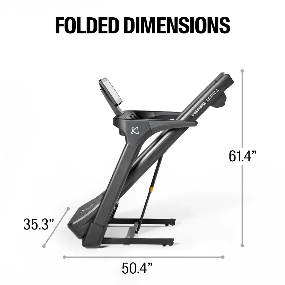 Inspire Series - T5S Treadmill with 15.6" Touchscreen, Yoga Mats, Rollers