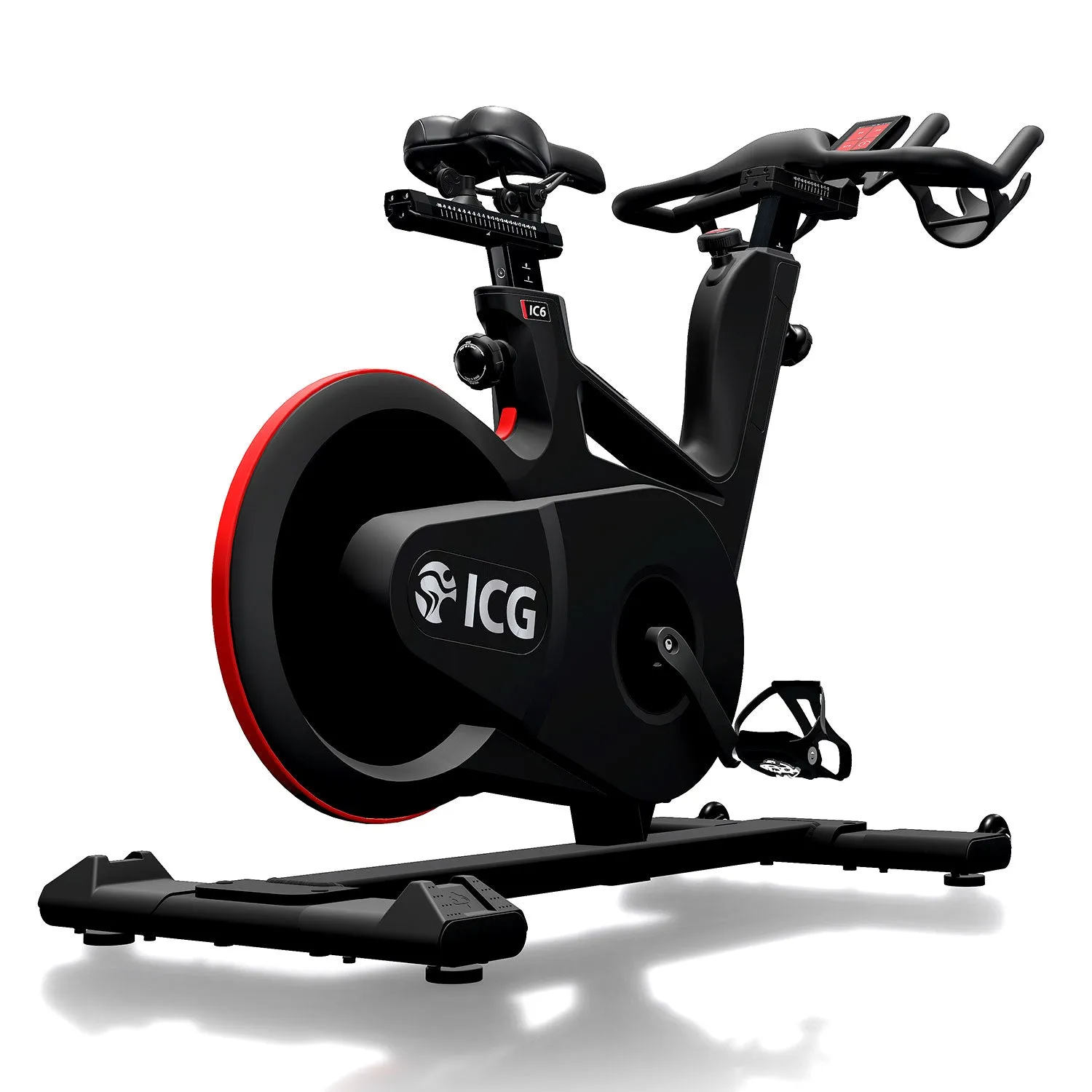 Life Fitness IC6 Group Exercise Bike, Fixed Barbell Set