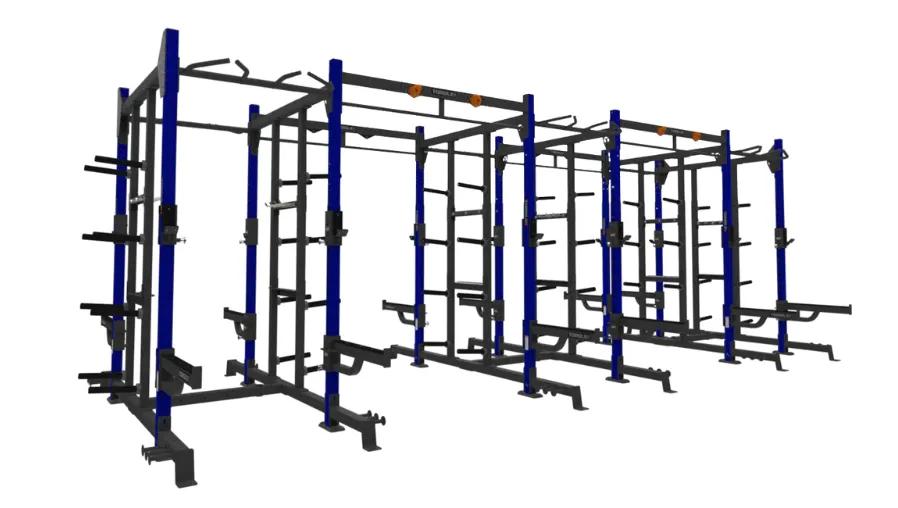 TORQUE Fitness FOOT 24x6 ft Siege Storage Rack, Plyometric Platforms
