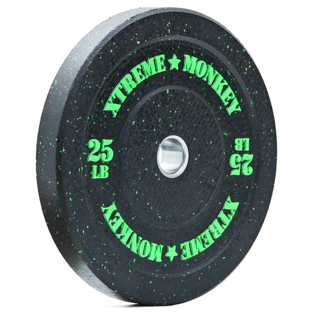 XM FITNESS 25lbs Crumb Rubber Bumper Plate, Fitness Testing