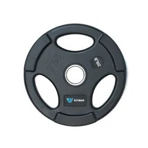 Hot Right Now Fitway Olympic Rubber Grip Plate - 25lb Act Fast, Eco-friendly yoga mat, Adjustable bench for home gym, Other Fitness Equipment