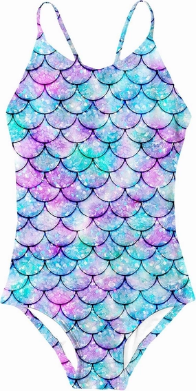 Idgreatim Girls One Piece Swimsuits Quick Dry Beach Swimwear Bathing Suit for Beach 3-12 Years