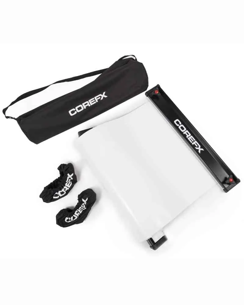 Instant Classic 360 Conditioning CoreFX Slide Board Instant Favorite, Rubber Hex Dumbbells, Plyometric Platforms