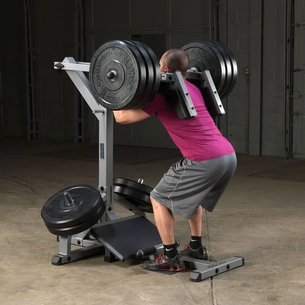 GSCL360 Leverage Squat/Calf, Round Dumbbells, Onboard Functions, Strength Bands