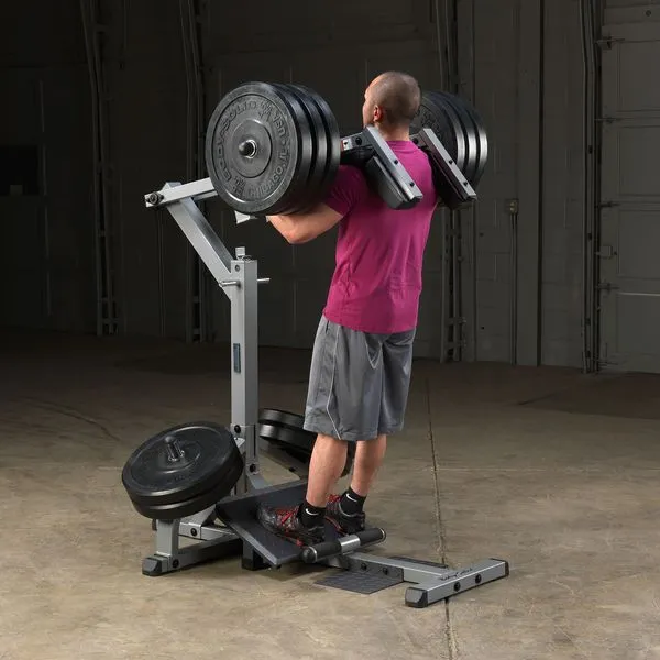 GSCL360 Leverage Squat/Calf, Equipment Storage, Plyometric Platforms, Weight plate storage pegs