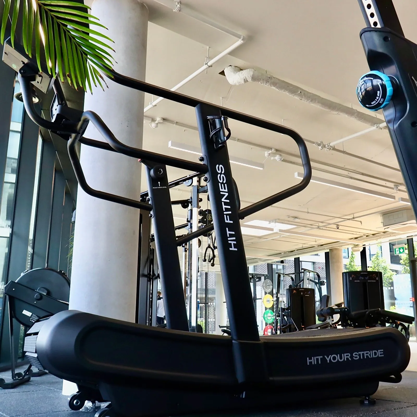 Hit Fitness Air Runner Curved Treadmill, Gymnastic Rings, Posture corrector