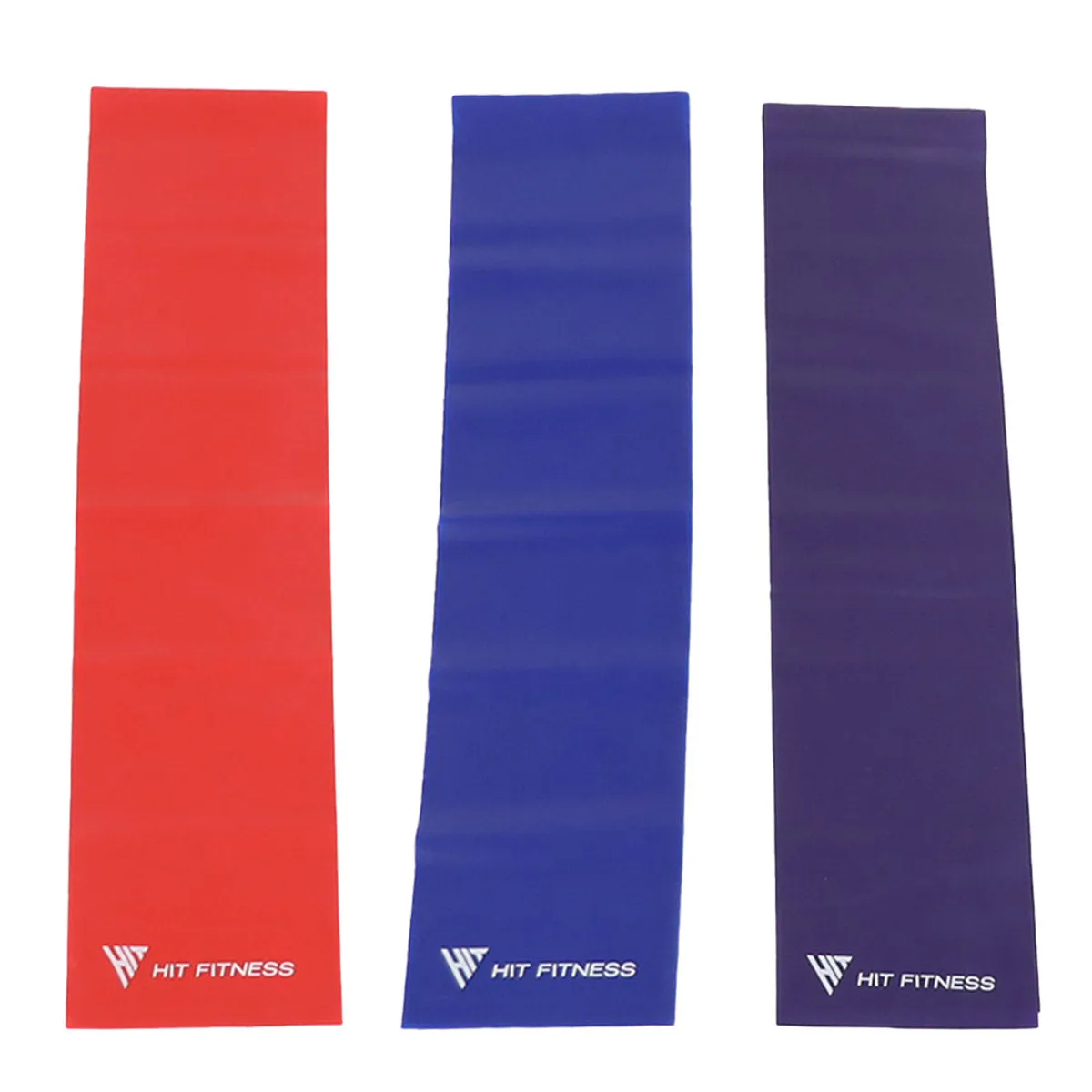 Hit Fitness Power Flat Resistance Bands | 3 Pack, Rack Attachments, Hex dumbbells