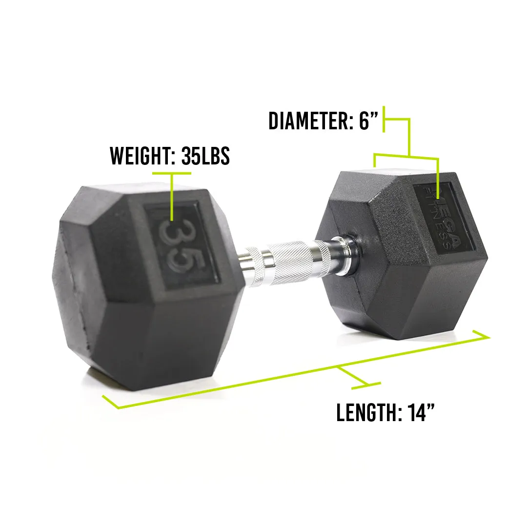 Mega Fitness - Rubber Hex Dumbbell 35lbs, Folding Treadmills, Assault,Air Bikes