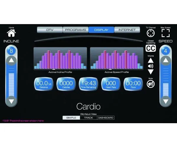 Spirit Fitness CT850 Treadmill with TFT console, Wrist weights